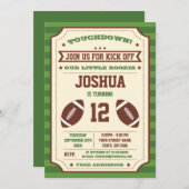 ヴィンテージチケット誕生日招待状 招待状 (正面/裏面)