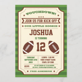 ヴィンテージチケット誕生日招待状 招待状