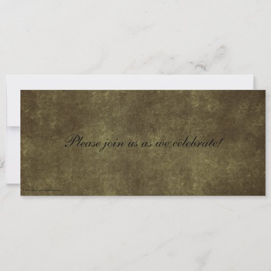 ヴィンテージチケット50番目の誕生日/パーティの招待状 招待状 (裏面)