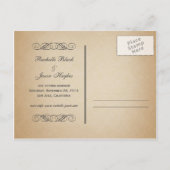 ヴィンテージチケットII - – 日付パンチアウトを保存 案内ポストカード (裏面)