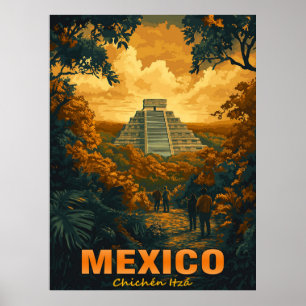 ヴィンテージチチェンItza,メキシコ ポスター