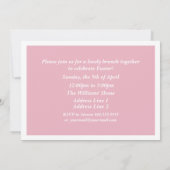 ヴィンテージチックカスタムイースターブランチ 招待状 (裏面)