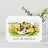 ヴィンテージチックスカスタムイースターブランチ招待状 招待状 (スタンド正面)