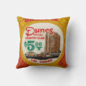 ヴィンテージチップトランプのポーカーパーティーラスベガスマンケーブデコール クッション (裏面)