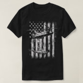 ヴィンテージチヌックヘリコプターアメリカ国旗 Tシャツ (デザイン正面)