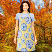 ヴィンテージチノイスリーアンティークプレートアレーダマスク エプロン