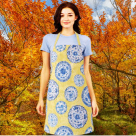 ヴィンテージチノイスリーアンティークプレートアレーダマスク エプロン