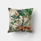 ヴィンテージチノイスリートロピカルジャングル装飾用クッション クッション (裏面)