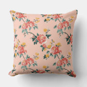 ヴィンテージチノイスリーピーニーつる植物フローラ クッション (正面)