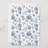 ヴィンテージチノイスリーブライダルシャワー招待 招待状 (裏面)