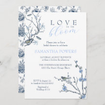 ヴィンテージチノイスリーブライダルシャワー招待