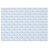 ヴィンテージチノイスリーブルーホワイトバタフライバラ テーブルクロス (正面(横))