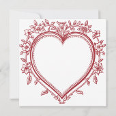 ヴィンテージチノイスリーラブイン開花ブライダルシャワー 招待状 (裏面)