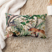 ヴィンテージチノイスリー熱帯性ジャングルンバーピロー ランバークッション (ブランケット)