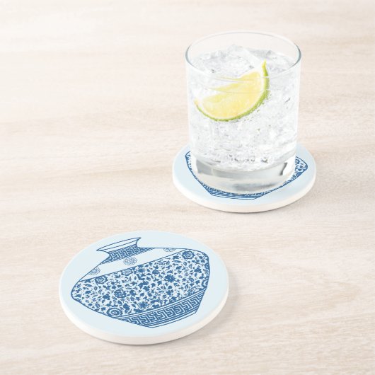 ヴィンテージチノイスリー花瓶ジンジャージャー コースター (側面)