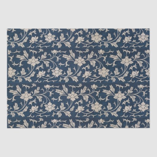 ヴィンテージチノジュエリデクページブルー 薄葉紙 (正面)