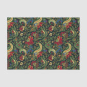 ヴィンテージチノワセリーレッドイエローグリーンデクページ 薄葉紙 (正面)