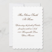 ヴィンテージチフランスのルドルアフターヌンティー招待状 招待状 (裏面)