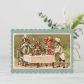 ヴィンテージチフランスのルドルアフターヌンティー招待状 招待状 (スタンド正面)