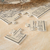 ヴィンテージチベットの地図(1906年) ジグソーパズル (側面)