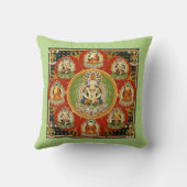 ヴィンテージチベットタントラ仏教の仏曼荼羅 クッション (裏面)