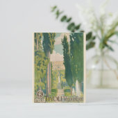 ヴィンテージチボリイタリイタリアンヴィラトラベル ポストカード (スタンド正面)