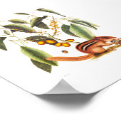 ヴィンテージチムンクイラストレーション ポスター (角)