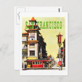 ヴィンテージチャイナタウンサンフランシスコ ポストカード (正面/裏面)