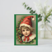 ヴィンテージチャイルドアザ小妖精や小人休日はがき シーズンポストカード (スタンド正面)