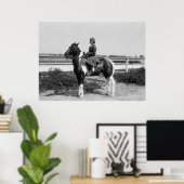 ヴィンテージチャイルドアンドピントポニー ポスター (ホームオフィス)