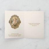 ヴィンテージチャイルドイエスフローラ宗教友好 サンキューカード (内部)