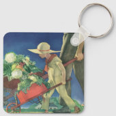 ヴィンテージチャイルドオーガニックガーデニング キーホルダー (裏面)