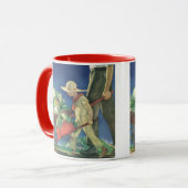 ヴィンテージチャイルドオーガニックガーデニング マグカップ (正面左)