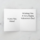 ヴィンテージチャイルドガールバレンタインフォー母 シーズンカード (内部)