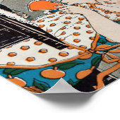 ヴィンテージチャイルドガールバレンタインフォー母 ポスター (角)