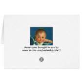 ヴィンテージチャイルド，かわいい男の赤ちゃんまたはハイチェアの女の子 (裏面横)