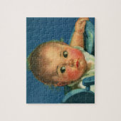 ヴィンテージチャイルド,かわいい男の赤ちゃんまたはハイチェアの女の子 ジグソーパズル (縦)