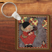 ヴィンテージチャイルド・ハーレクイン、ミュージシャン遊・バンジョー キーホルダー (正面)