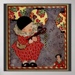 ヴィンテージチャイルド・ハーレクイン、ミュージシャン遊・バンジョー ポスター