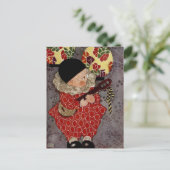 ヴィンテージチャイルド・ハーレクイン、ミュージシャン遊・バンジョー ポストカード (スタンド正面)