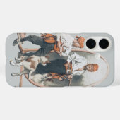 ヴィンテージチャイルド、ボーイ・パイレーツ、犬、鏡、海賊 Case-Mate iPhoneケース (裏面 (横))