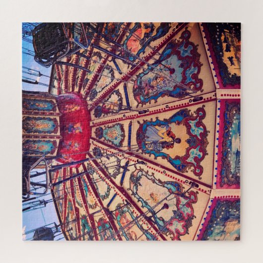 ヴィンテージチャススウィングフェアグラウンドライド ジグソーパズル (横)