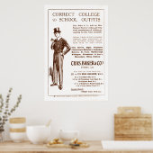 ヴィンテージチャスベイカー衣料広告1920年 ポスター (キッチン)