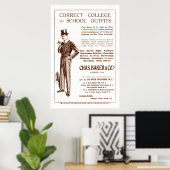 ヴィンテージチャスベイカー衣料広告1920年 ポスター (ホームオフィス)