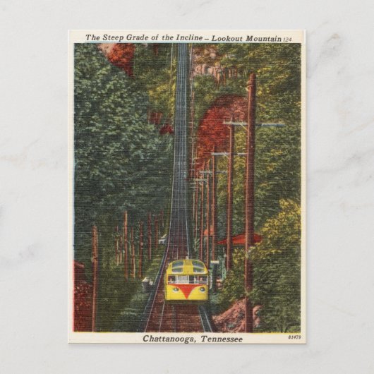 ヴィンテージチャタヌーガ、テネシー、ルックアウトマウンテン ポストカード (正面)