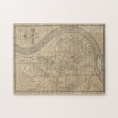 ヴィンテージチャタヌーガTNの地図(1885) ジグソーパズル (横)