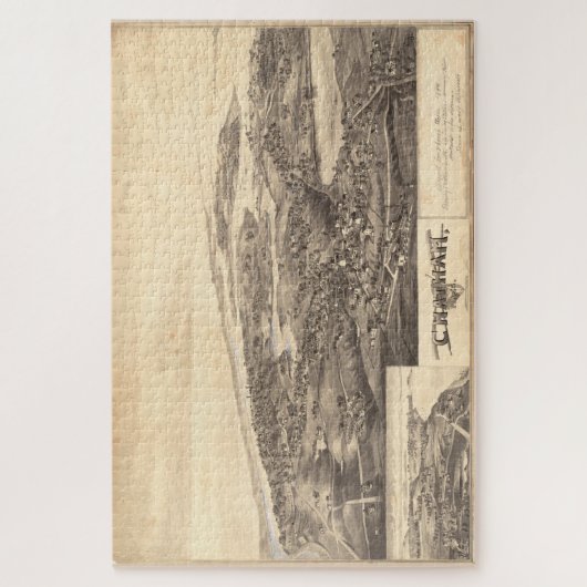 ヴィンテージチャタム・マサチューセッツ州地図 ジグソーパズル (縦)