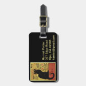 ヴィンテージチャットノワール、ヴェンテホテルドゥルートシュテインレン ラゲッジタグ (正面縦)