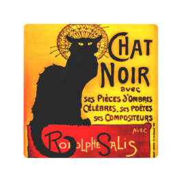 ヴィンテージチャットノワール – Black Cat メタルプリント