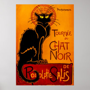 ヴィンテージチャットノワール – Black Cat Poster ポスター